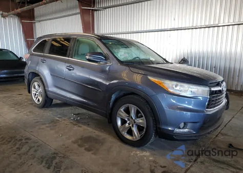 2015 Toyota Highlander Limited z USA, uszkodzony, nr VIN 5TDDKRFH2FS188765